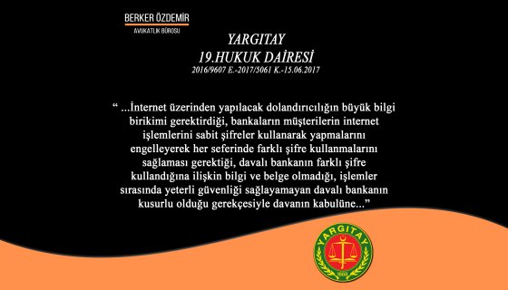 İnternet Dolandırıcılığında Bankanın Sorumluluğu