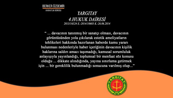 Süperstar Estetik Oldu Haberi Kişilik Haklarını İhlal Sayılmaz